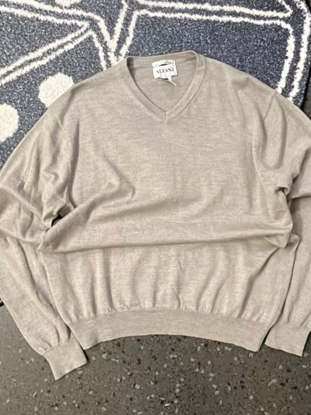 Alfani Extra Fine Italian Merino V-Neck Sweater